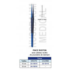 Pince Rothon en Titane distribuée par Nussbaum Médical