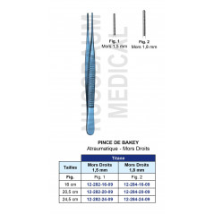 Pince De Bakey en Titane distribuée par Nussbaum Médical