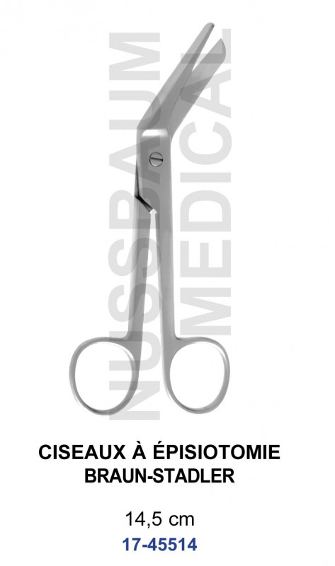 Ciseaux à épisiotomie Braun-Stadler
