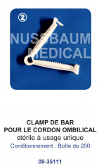 Clamp de Bar pour cordon ombilical