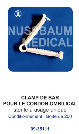 Clamp de Bar pour cordon ombilical