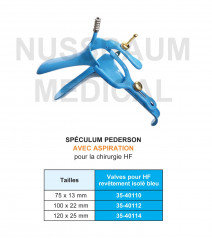 Spéculum Pederson pour chirurgie HF