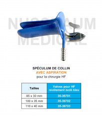 Spéculum de Collin pour chirurgie haute-fréquence distribué par Nussbaum Médical