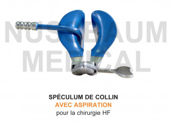 Spéculum de Collin pour chirurgie haute-fréquence vue arrière distribué par Nussbaum Médical