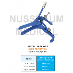 Spéculum Graves pour chirurgie HF