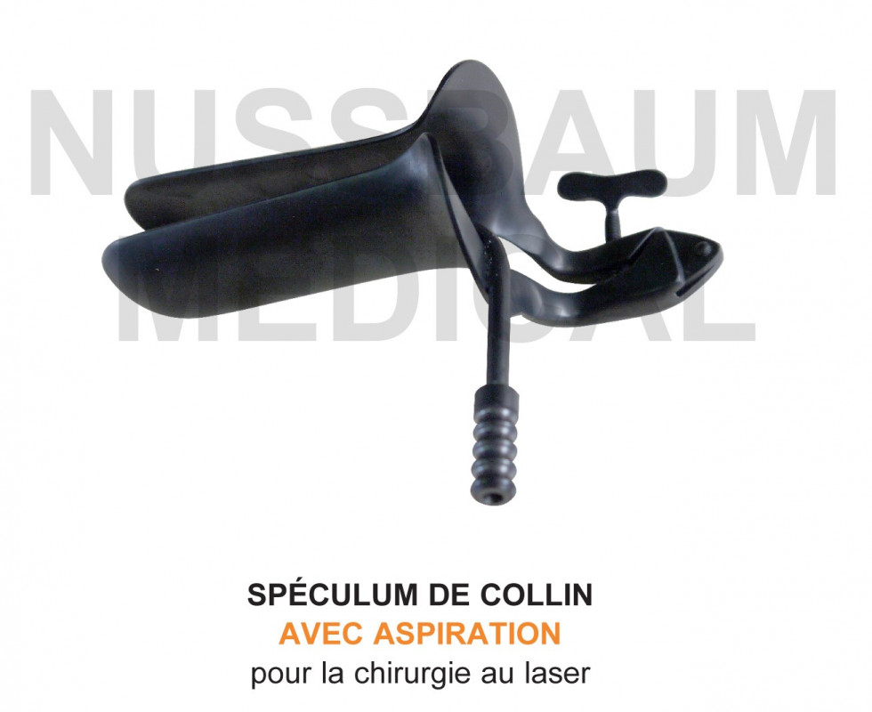 Spéculum de Collin anti-reflet pour chirurgie laser
