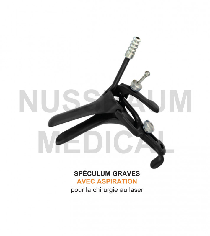 Spéculum Graves anti-reflet pour chirurgie laser