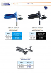 Gamme des spéculums de Collin distribués par Nussbaum Médical