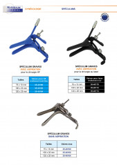 Gamme des spéculums de Graves distribués par Nussbaum Médical