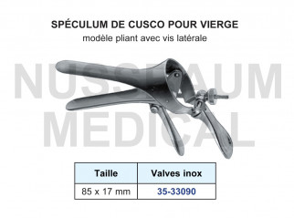Spéculum de Cusco pour vierge distribué par Nussbaum Médical