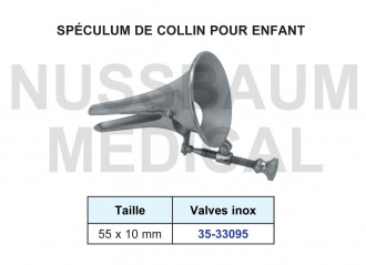Spéculum de Collin pour enfant distribué par Nussbaum Médical