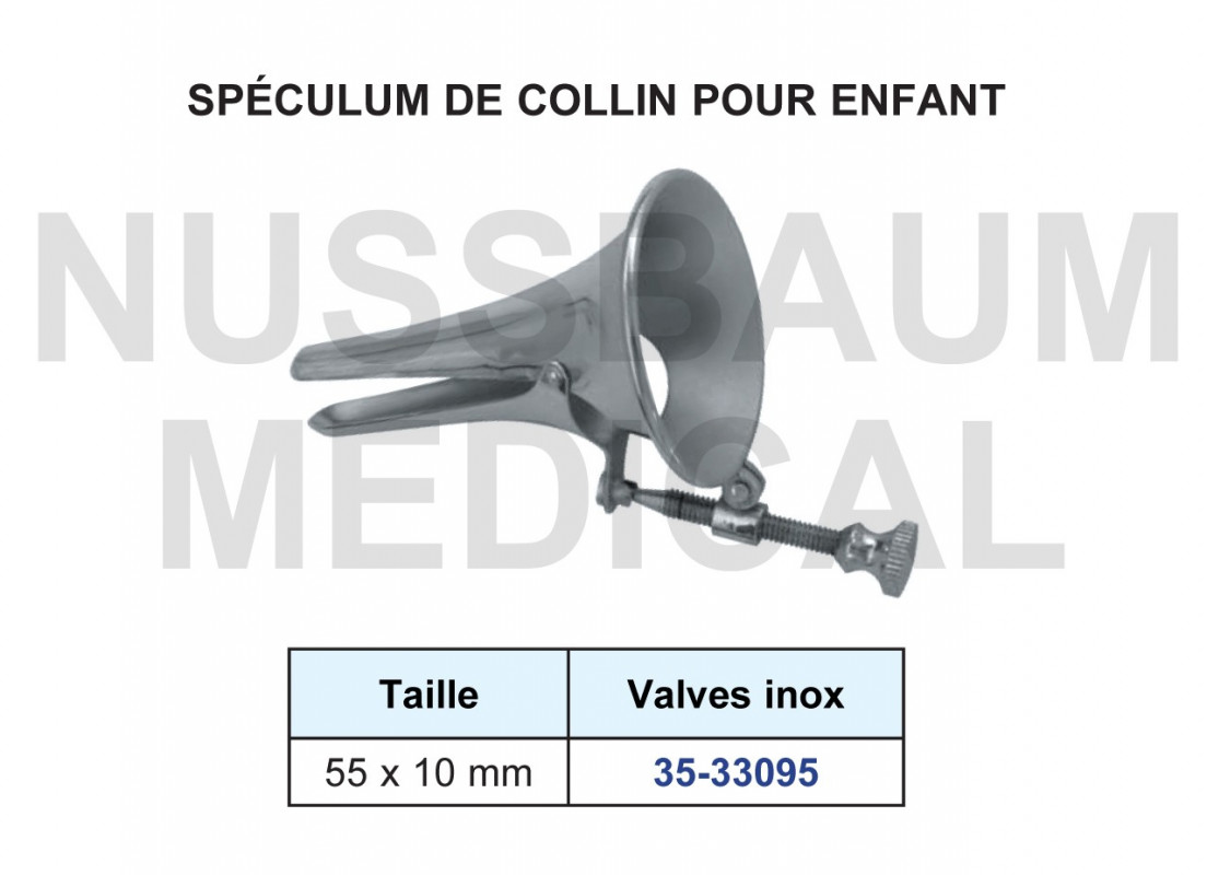 Spéculum de Collin pour enfant