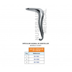 Spéculum de Kristeller Modèle Court