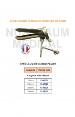 Spéculum de Cusco pliant qualité service 100 mm LU distribué par Nussbaum Médical