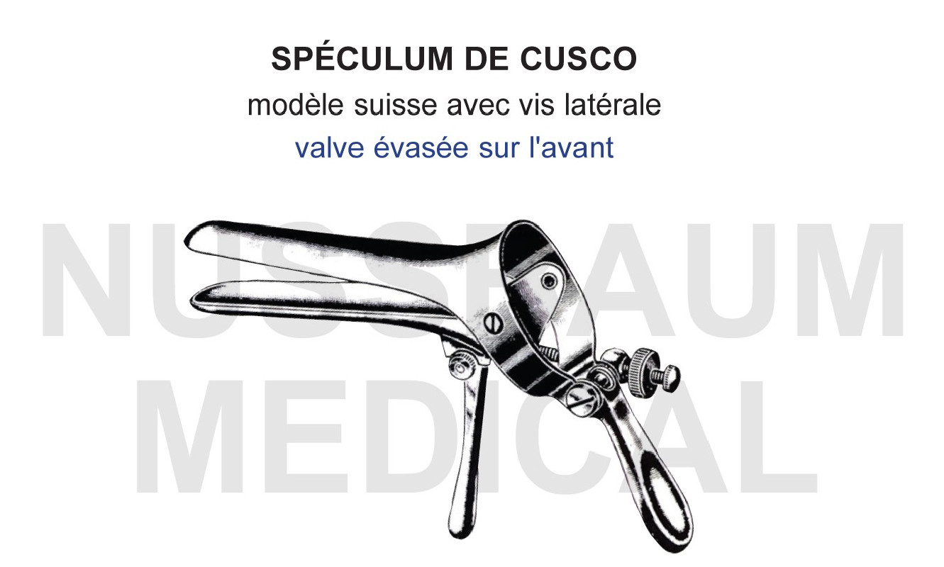 Spéculum Cusco Pliant modèle Suisse vis centrale