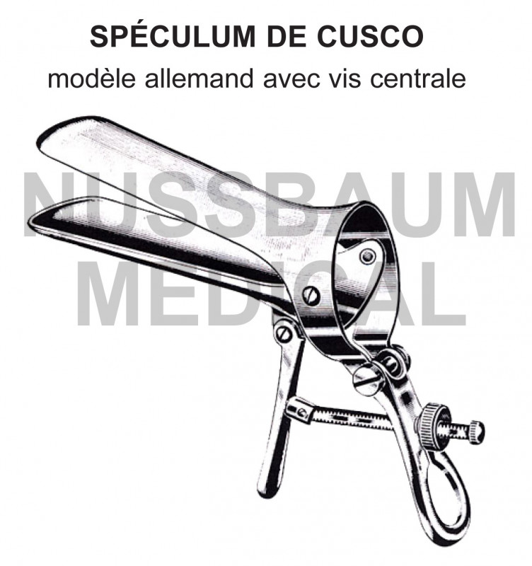Spéculum Cusco Pliant modèle Allemand vis centrale