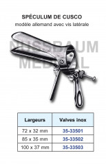 Spéculum Cusco Pliant modèle Allemand vis latérale