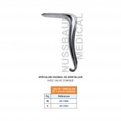 Spéculum de Kristeller valve conique distribué par Nussbaum Médical