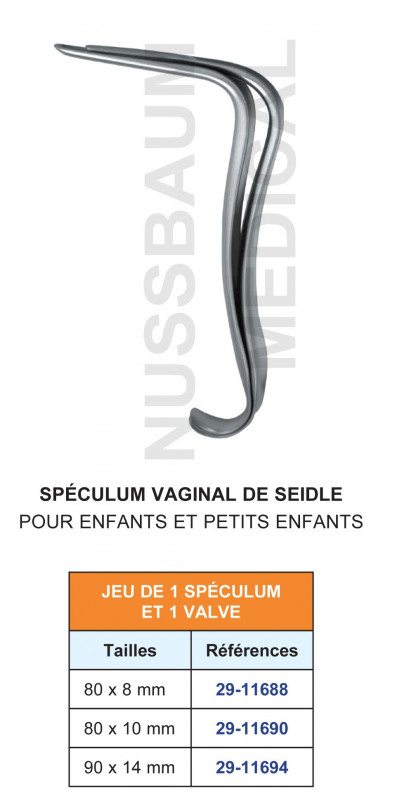 Spéculum de Seidle pour petits enfants