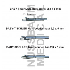 Baby-Tischler pince à biopsie orientable et démontable pour chirurgie gynécologique distribués par Nussbaum Médical