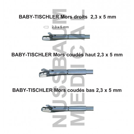 Baby-Tischler pince à biopsie orientable et démontable pour chirurgie gynécologique distribués par Nussbaum Médical