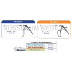Kevorkian pince à biopsie orientable et démontable