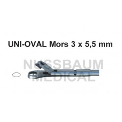 Uni-Oval pince à biopsie orientable et démontable pour chirurgie gynécologique distribués par Nussbaum Médical