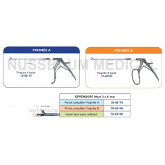 Eppendorf pince à biopsie orientable et démontable