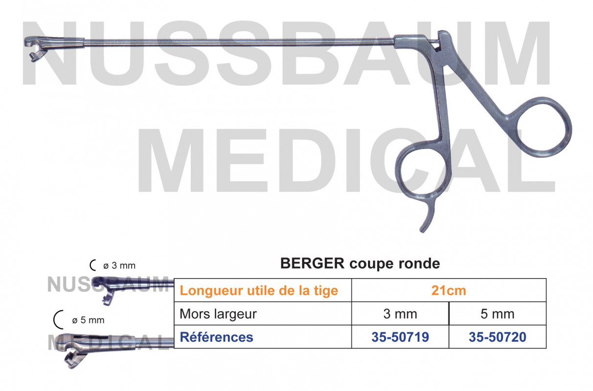 Pince à biopsie Berger Pince à biopsie Berger