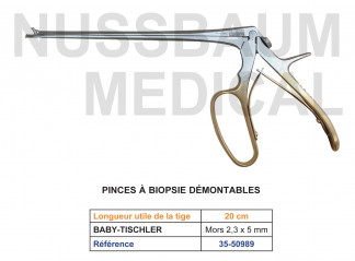 Pinces à biopsie démontables distribuée par Nussbaum Médical