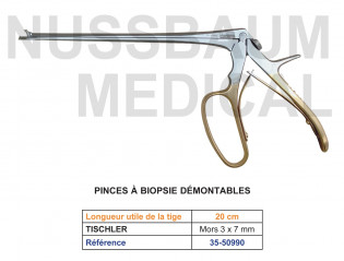 Pinces à biopsie démontables distribuée par Nussbaum Médical