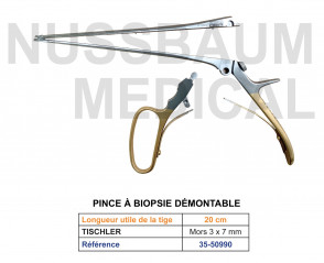 Pinces à biopsie démontables distribuée par Nussbaum Médical