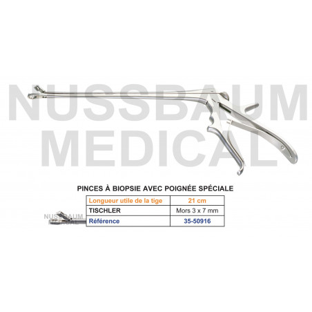 Pince à biopsie avec poignée spéciale
