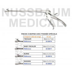 Pince à biopsie avec poignée spéciale distribuée par Nussbaum Médical