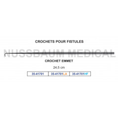 Crochet Emmet pour fistules distribué par Nussbaum Médical