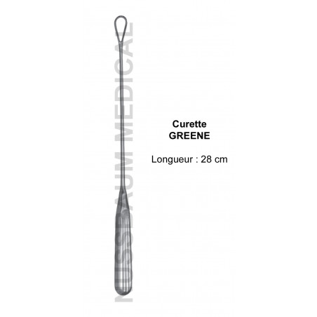 Curette Greene 28 cm distribuée par Nussbaum Médical