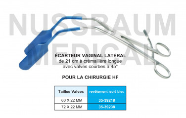 Ecarteur vaginal latéral chirurgie HF