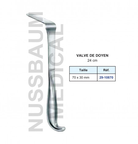 Valve de Doyen distribuée par Nussbaum Médical