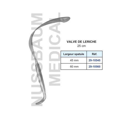 Valve de Leriche distribuée par Nussbaum Médical