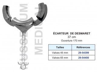 Ecarteur de Desmaret distribué par Nussbaum Médical fabriqué en France
