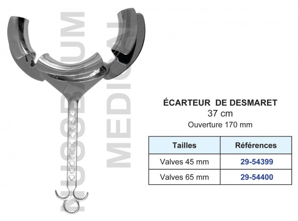 Ecarteur de Desmaret distribué par Nussbaum Médical fabriqué en France