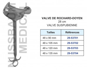 Valve de Rochard-Doyen distribuée par Nussbaum Médical