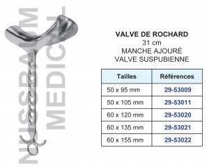 Valve de Rochard distribuée par Nussbaum Médical