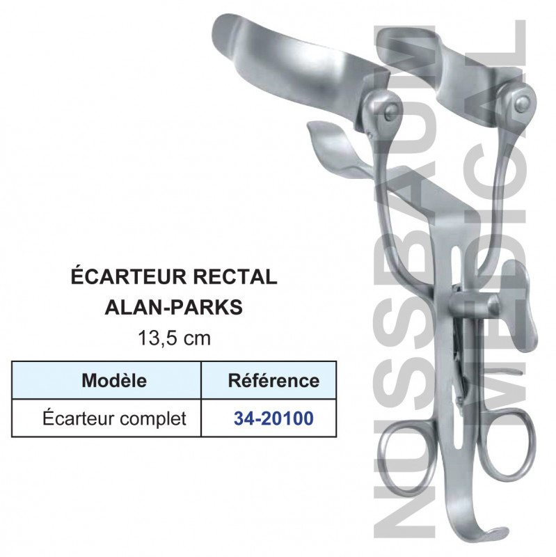 Ecarteur rectal Alan-Parks Ecarteur rectal Alan-Parks