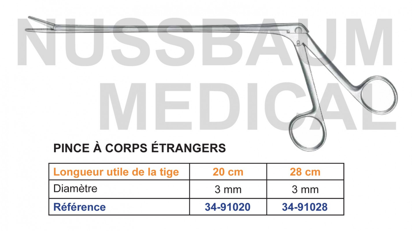 Pince à corps étrangers