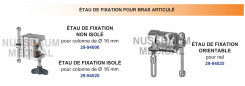 Etaux de fixation pour bras articulé Martin