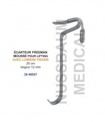 Ecarteur Freeman mousse pour lifting, 20 cm, avec lumière froide, distribué par Nussbaum Médical