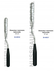 Dissecteur mammaire baïonnette