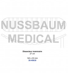 Dissecteur mammaire 27 cm distribué par Nussbaum Médical