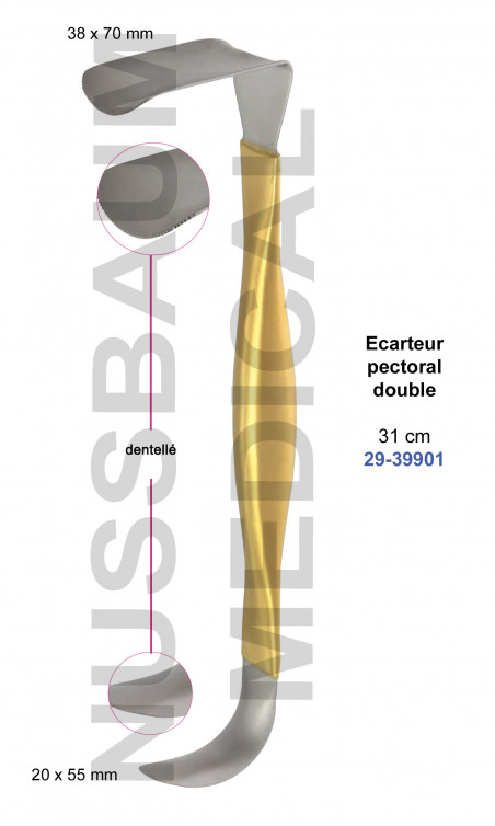 Ecarteur pectoral double 31 cm distribué par Nussbaum Médical